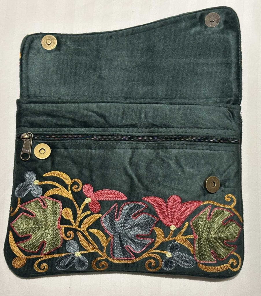 Bags Kashmir Shoulder Strap 1 Zipper Royal Green 5