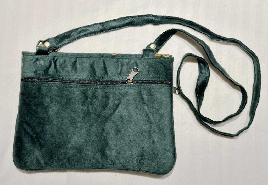 Bags Kashmir Shoulder Strap 1 Zipper Royal Green 7