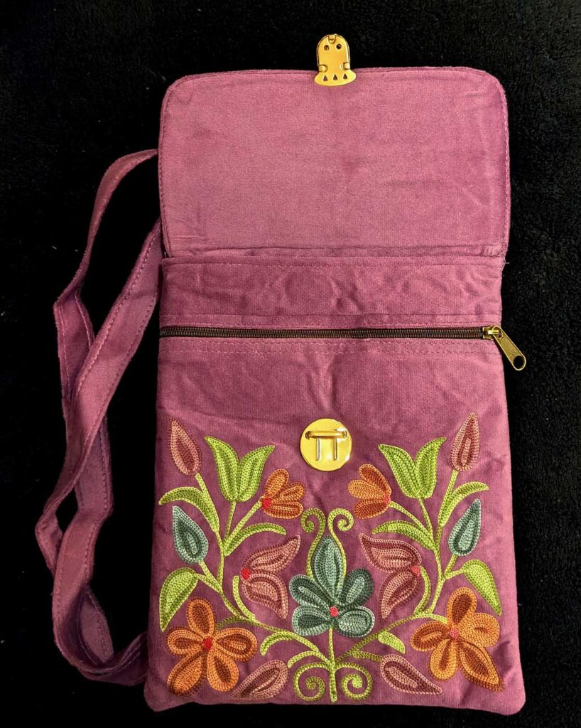 Bags Kashmir Shoulder Strap 2 Zippers Purple 3