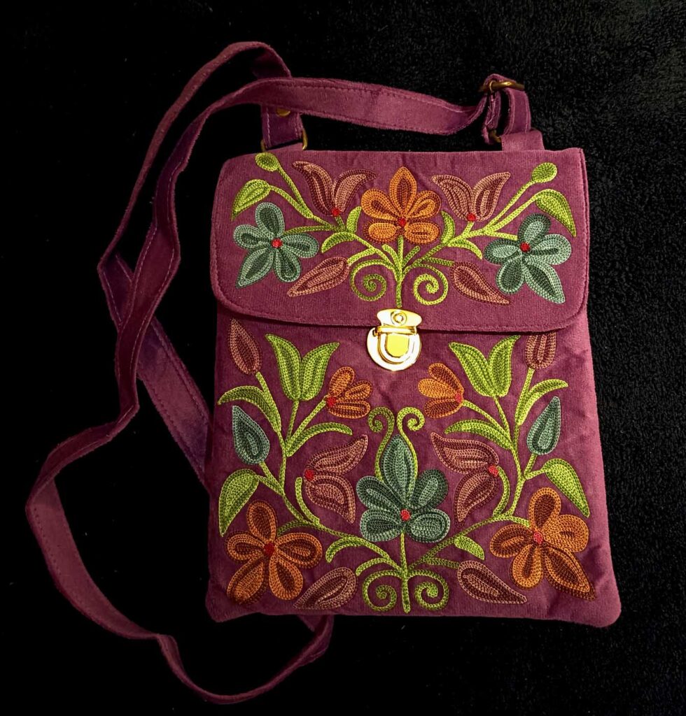 Bags Kashmir Shoulder Strap 2 Zippers Purple 4
