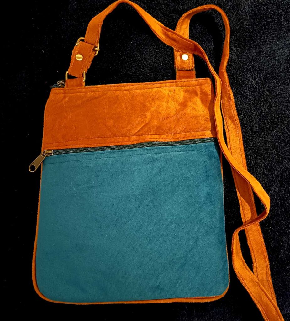 Bags Kashmir Shoulder Strap 5 Zippers Mustard Teal Green 1