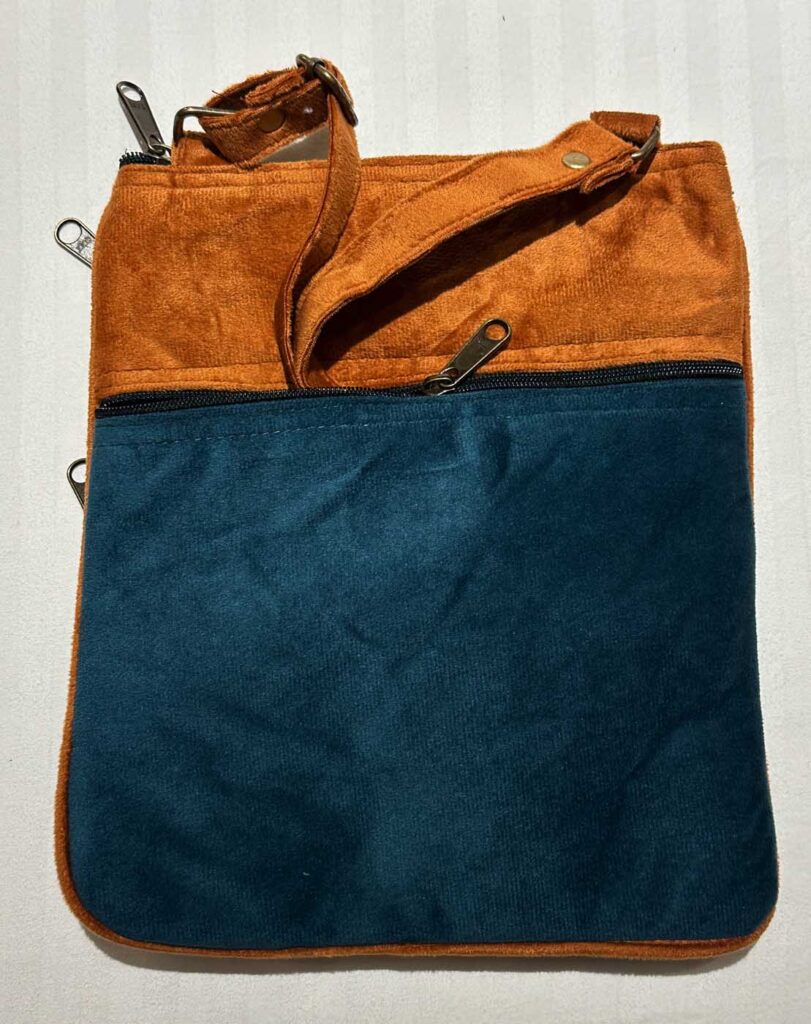 Bags Kashmir Shoulder Strap 5 Zippers Mustard Teal Green 4
