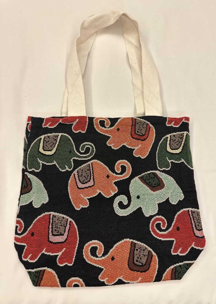 Bags Thai Black With Elephants 2