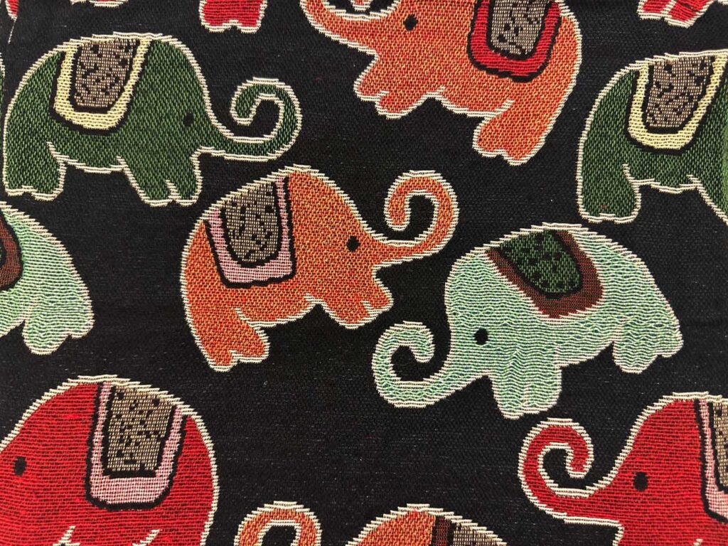 Bags Thai Black With Elephants 4