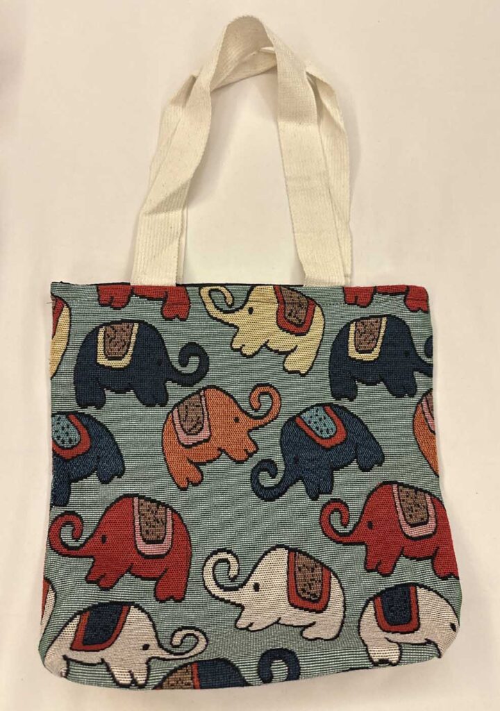 Bags Thai Light Green With Elephants 1