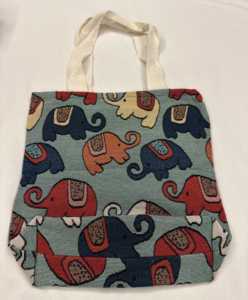Bags Thai Light Green With Elephants 2
