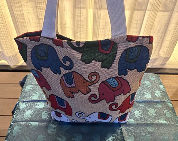 Thai Elephant Shoulder Bags - Light Yellow - Image 3