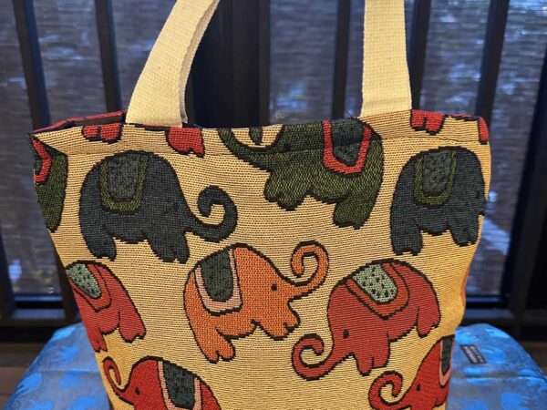 Thai Elephant Shoulder Bags – Light Yellow