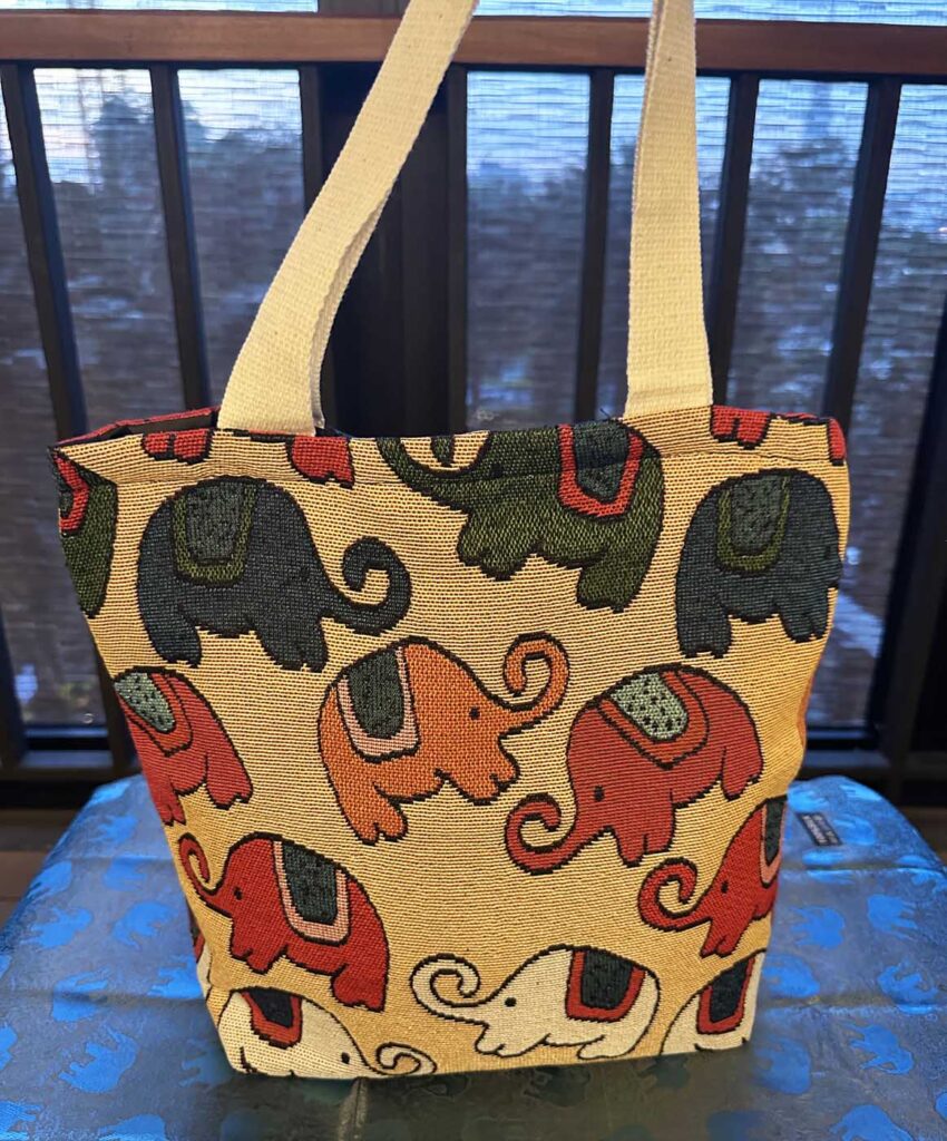 Thai Elephant Shoulder Bags – Light Yellow
