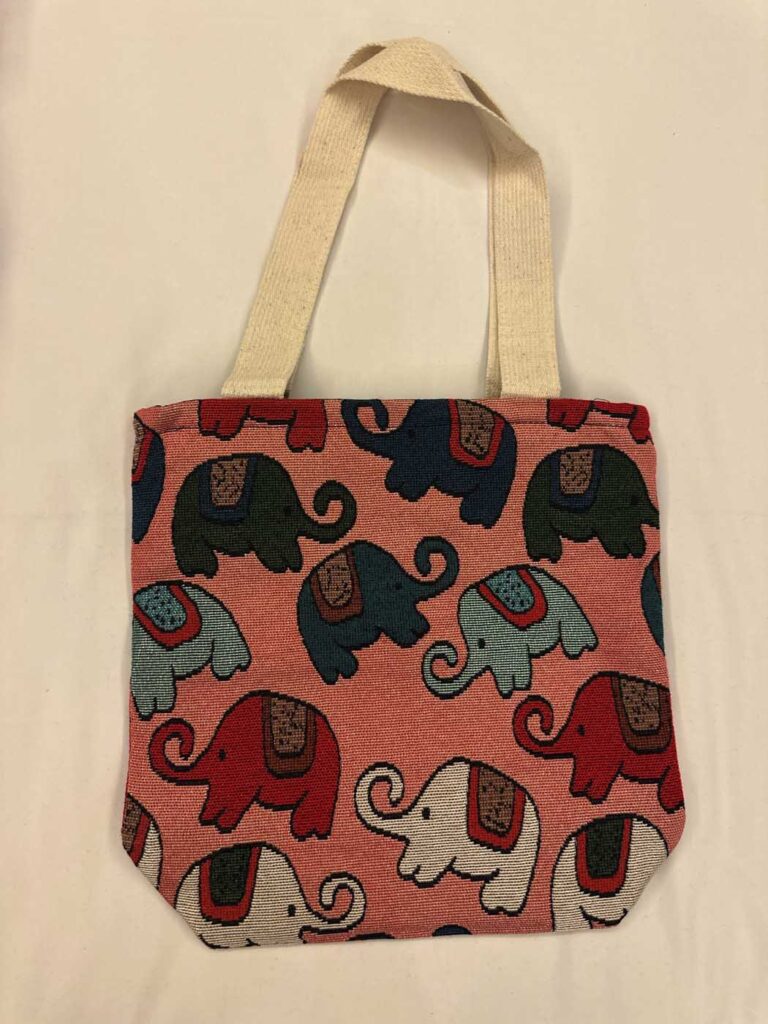 Bags Thai Pink With Elephants 2