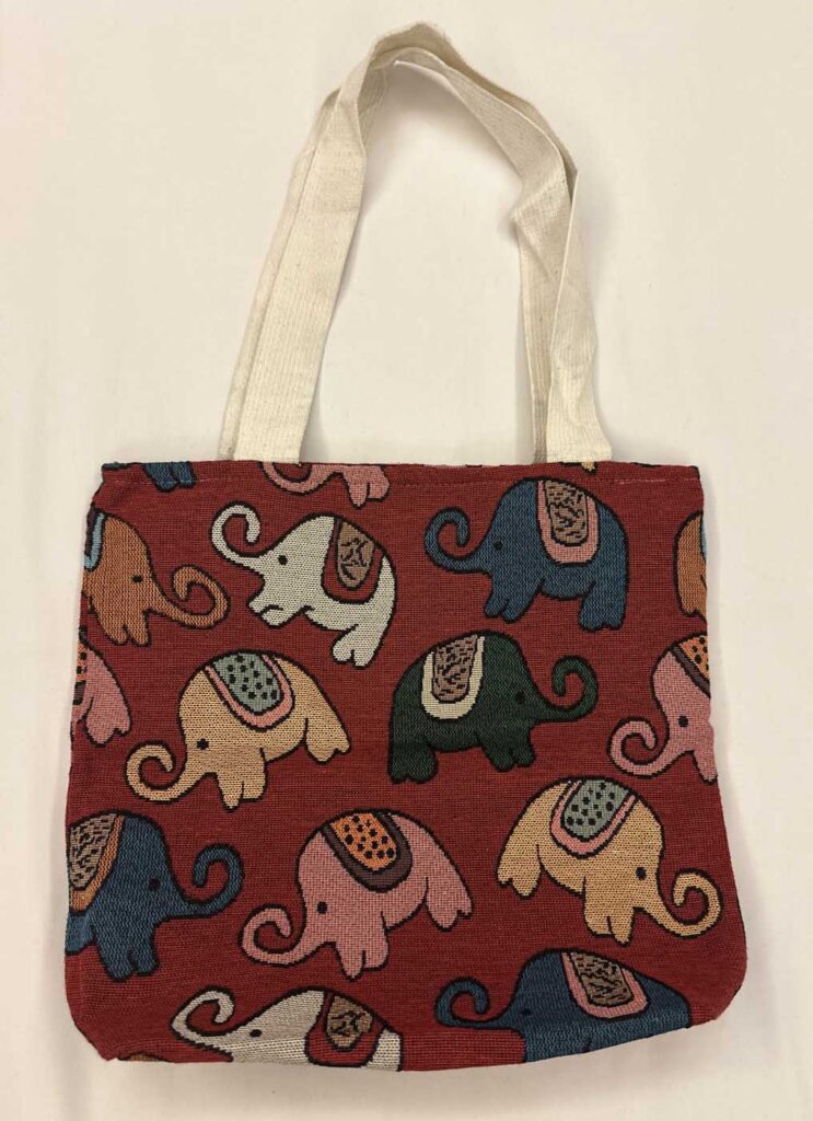 Bags Thai Red With Elephants 1a
