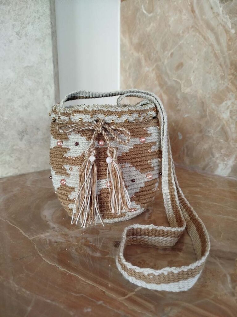 Bags Wayuu Brown And Beige Small 2