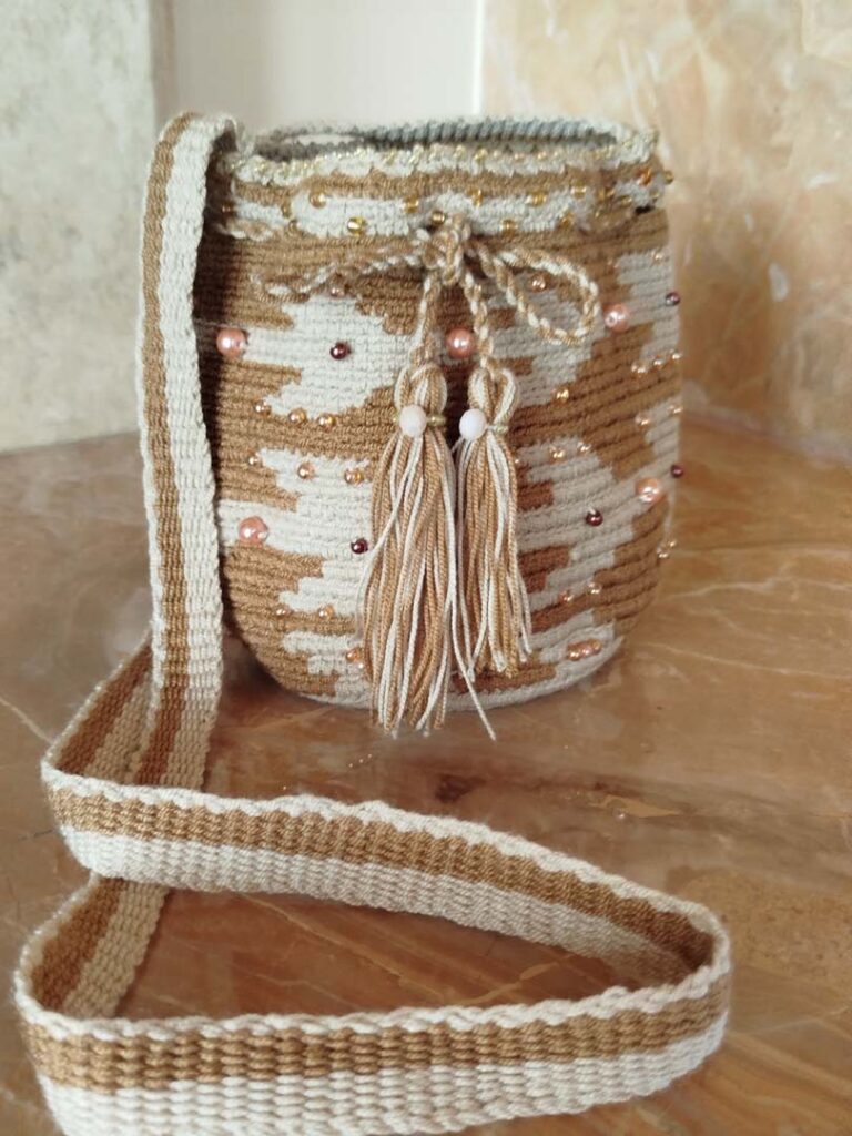 Bags Wayuu Brown And Beige Small 3