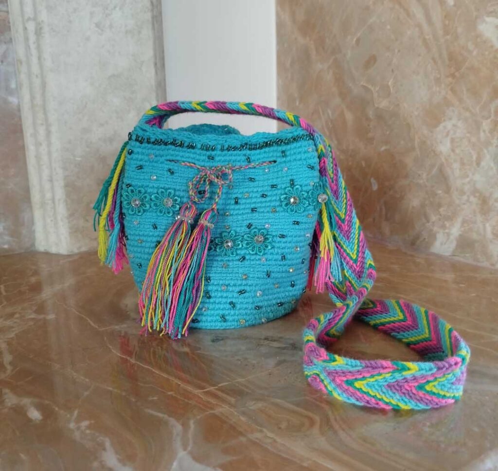 Bags Wayuu Turquoise Small 3