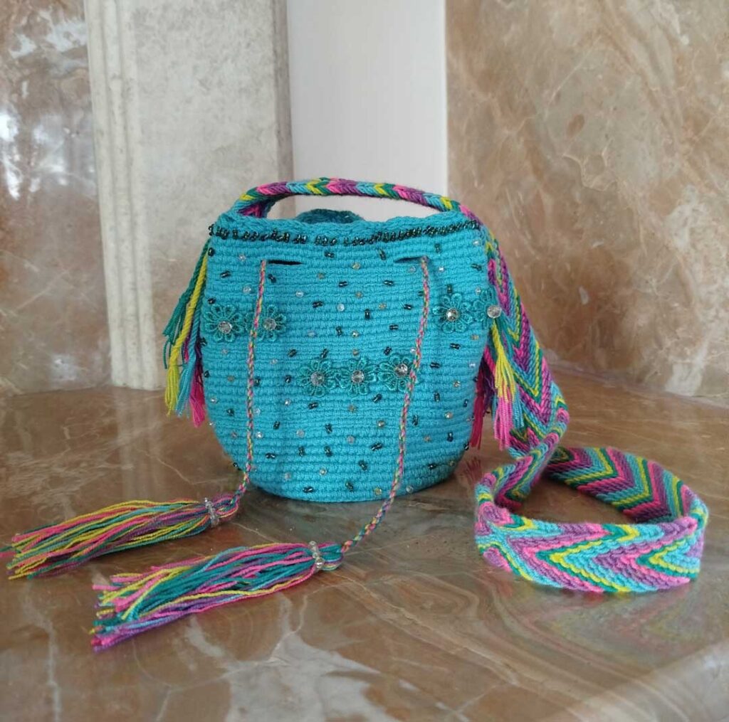Bags Wayuu Turquoise Small 4