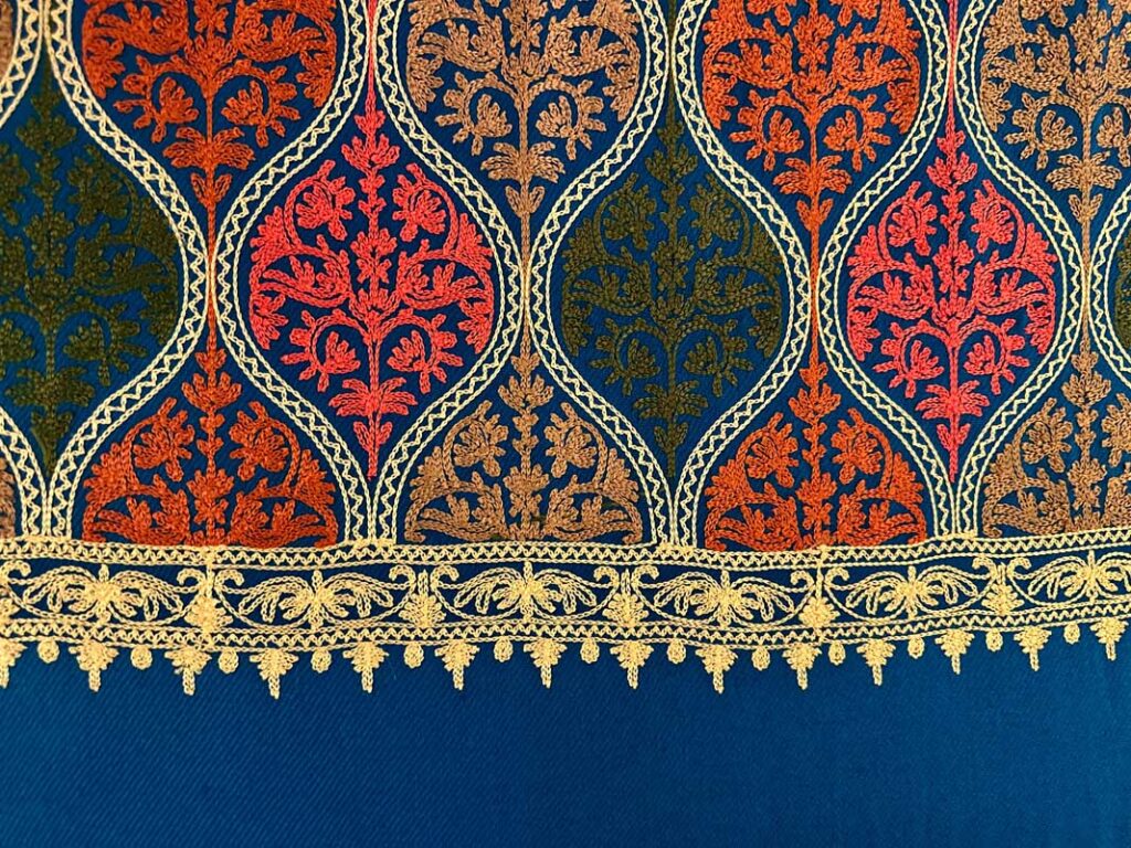 Scarves Kashmir Wool Stole Deep Petroleum Blue 2