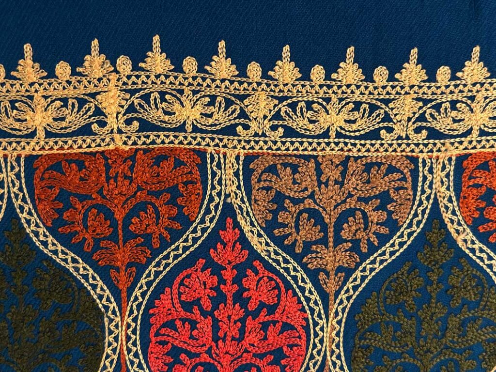Scarves Kashmir Wool Stole Deep Petroleum Blue 5