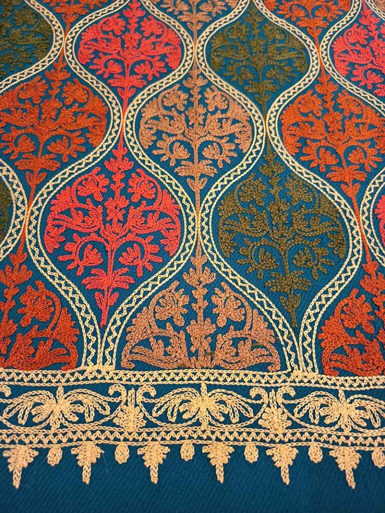 Scarves Kashmir Wool Stole Deep Petroleum Blue 7