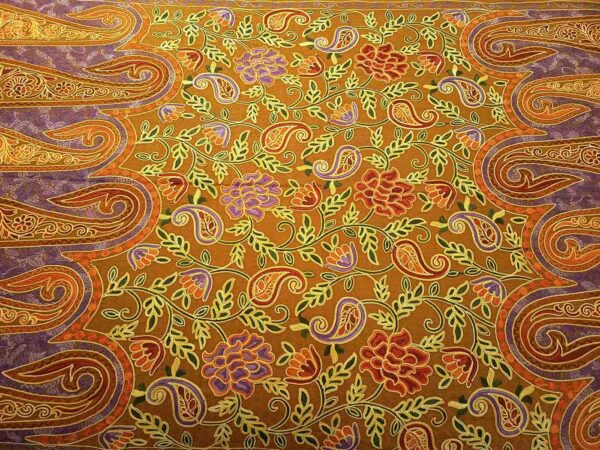 Scarves - Kashmir Wool Stole - Earthy Brown - Image 7