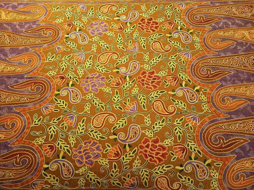 Scarves Kashmir Wool Stole Earthy Brown 11
