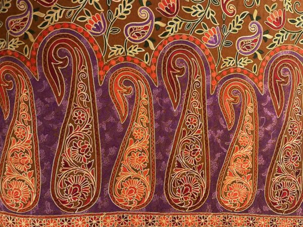 Scarves - Kashmir Wool Stole - Earthy Brown