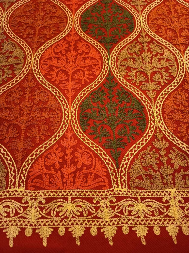 Scarves Kashmir Wool Stole Royal Red 6