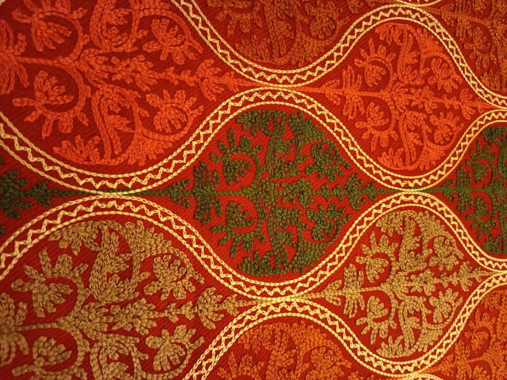 Scarves Kashmir Wool Stole Royal Red 7 e1738784245756