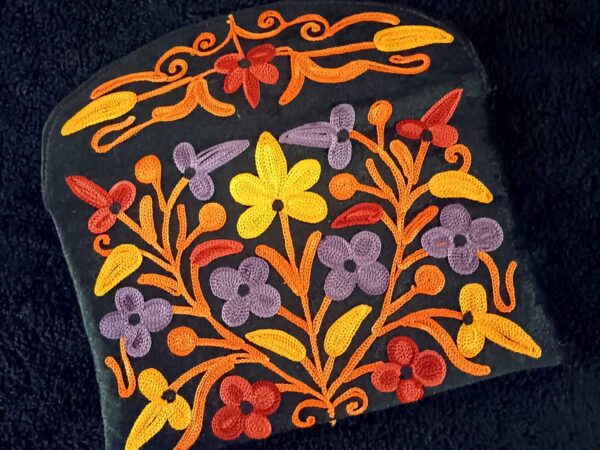Kashmiri Suede Bag — Strapless — Black — photo 1