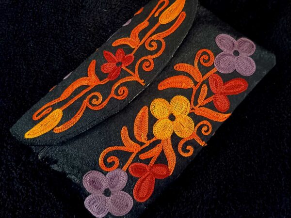 Kashmiri Suede Bag — Strapless — Black — photo 2