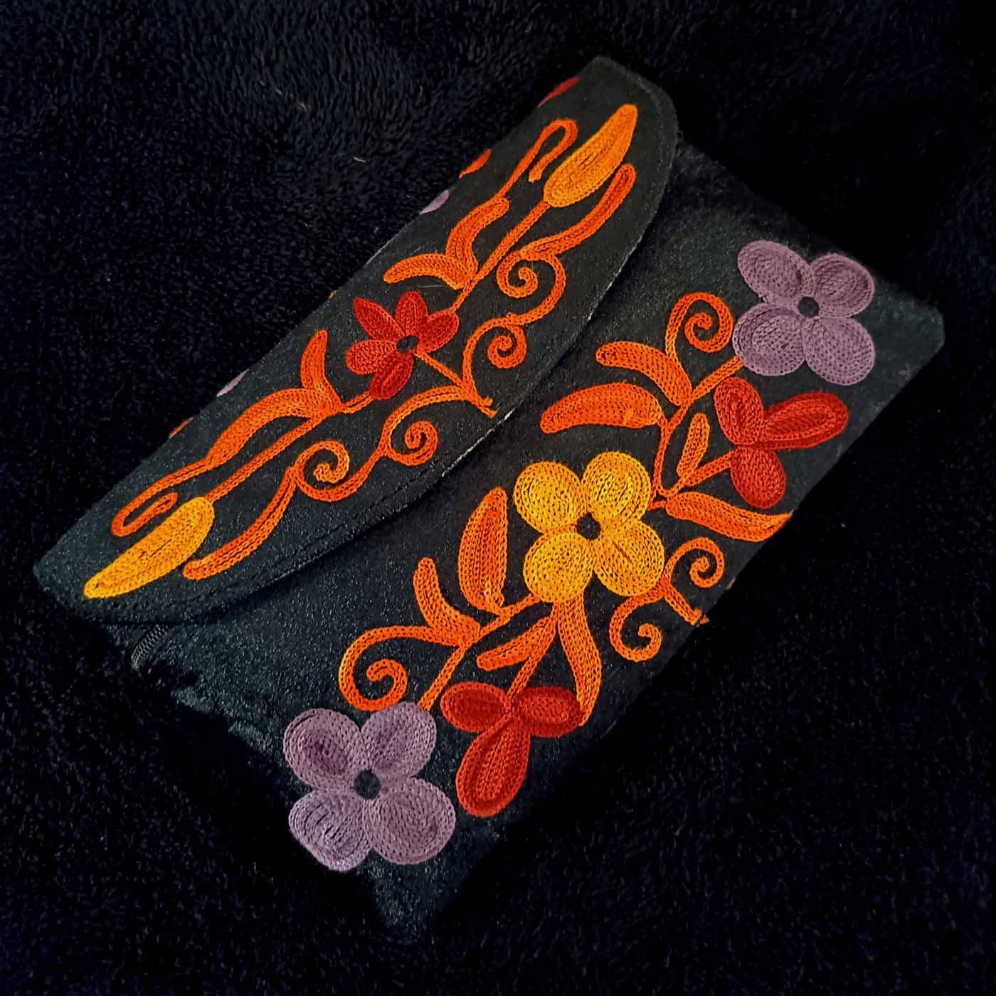 Kashmiri Suede Bag — Strapless — Black — photo 2
