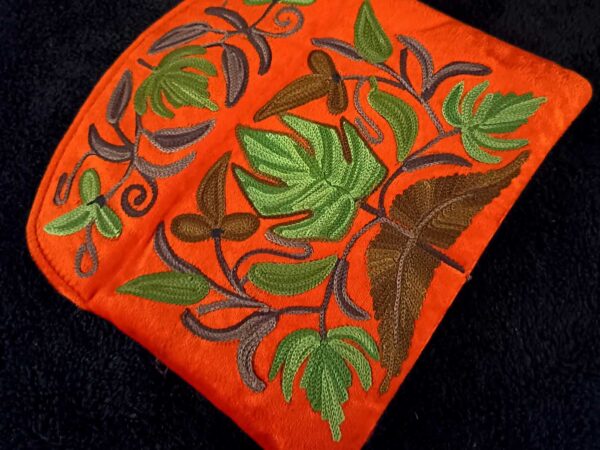 Kashmiri Suede Bag — Strapless — Orange — photo 2