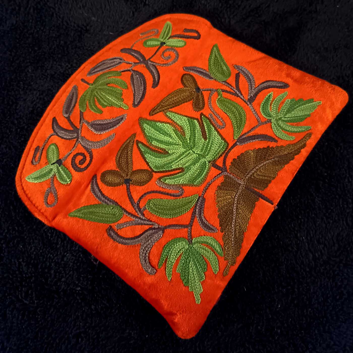 Kashmiri Suede Bag — Strapless — Orange — photo 2
