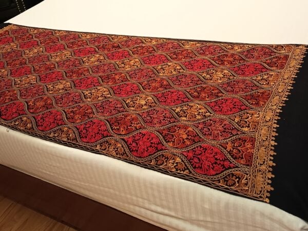 Kashmiri Wool Stole — Black — photo 1