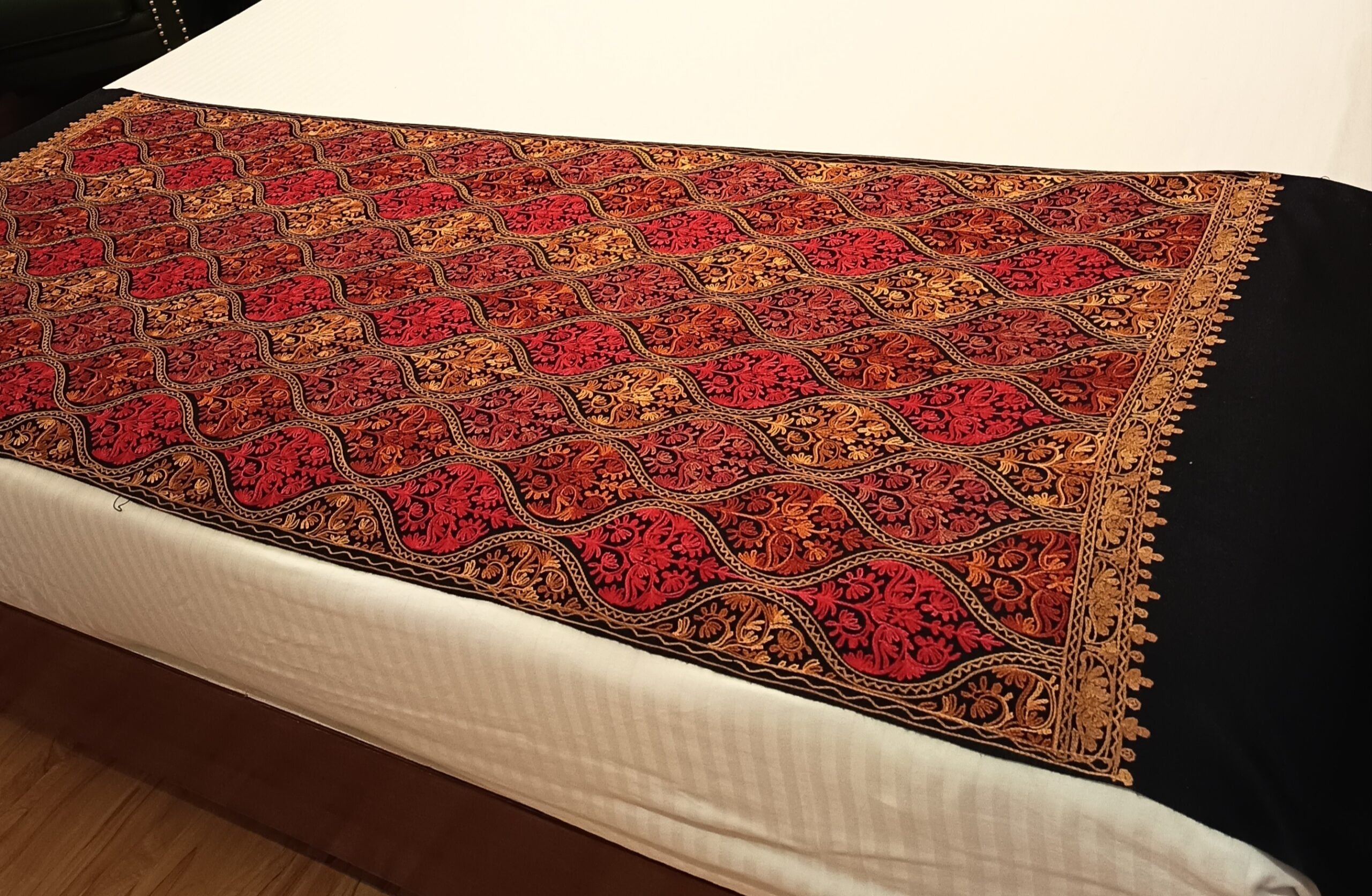 Kashmiri Wool Stole — Black — photo 1
