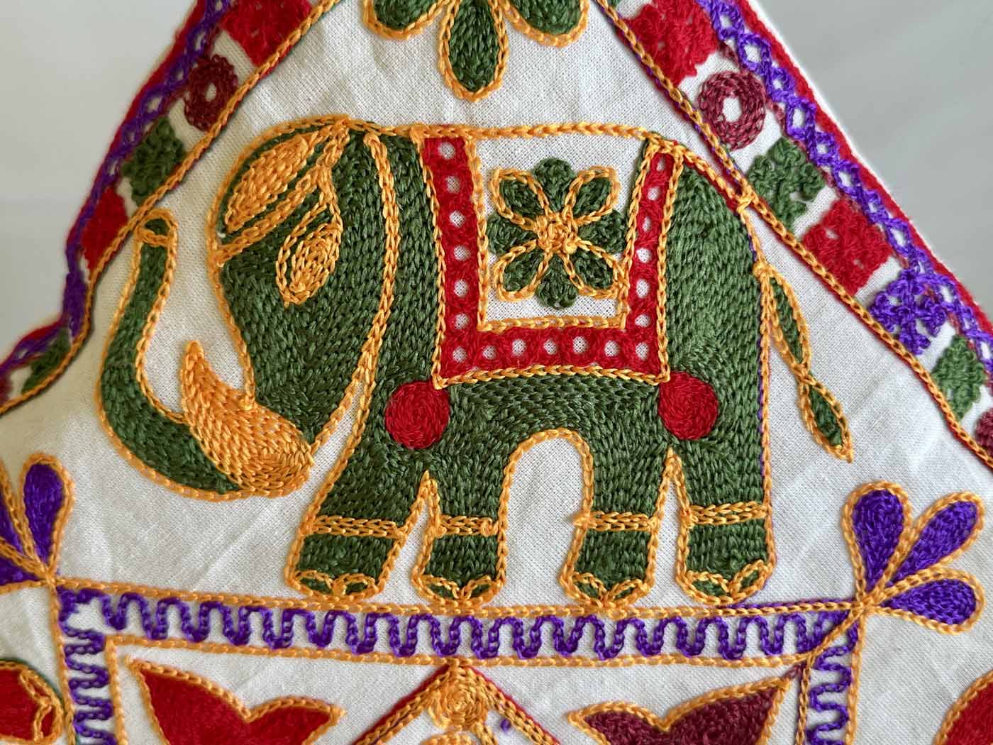 Khadi Cotton Pillow Case β Elephants β photo 7