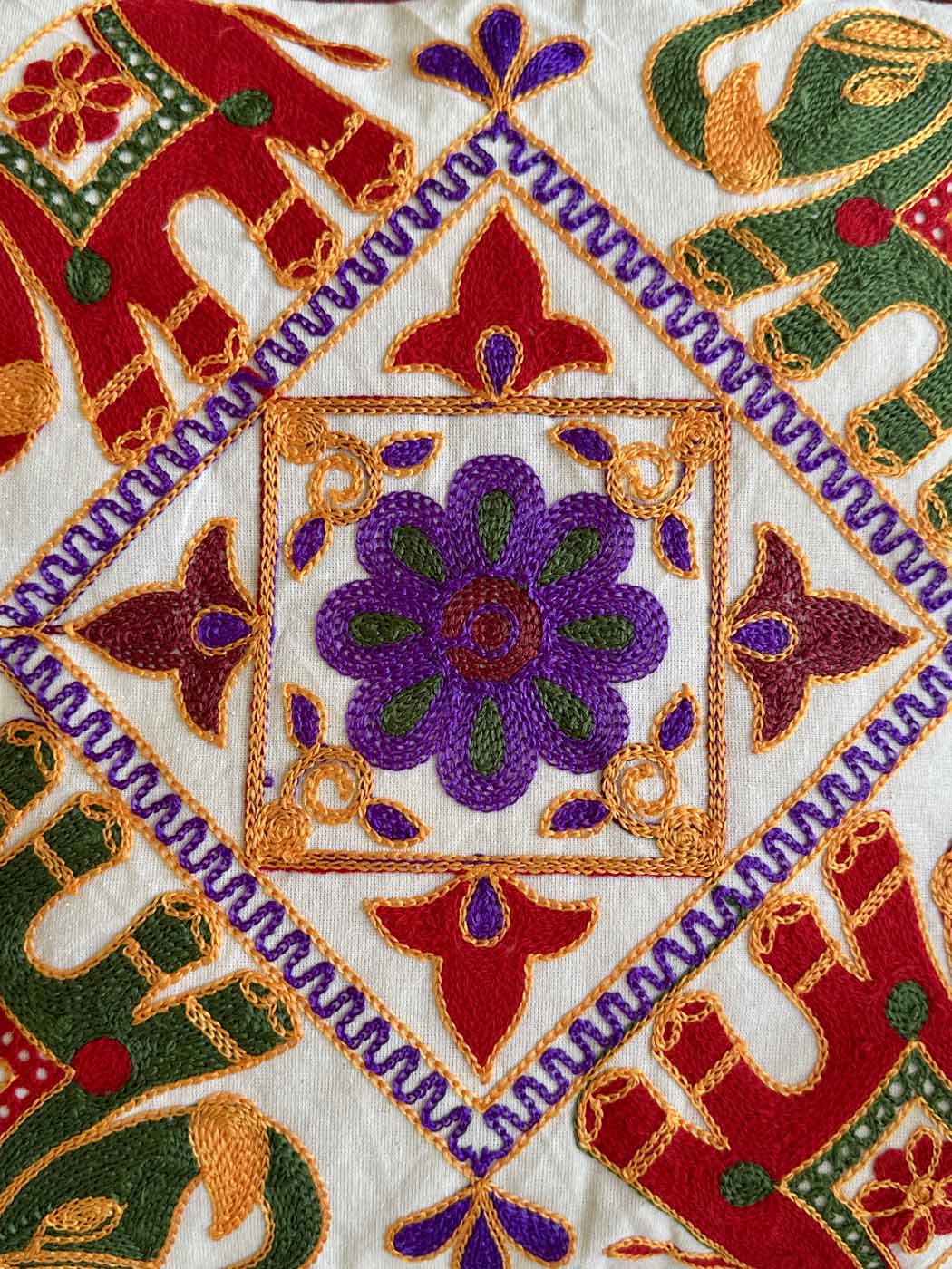Khadi Cotton Pillow Case β Elephants β photo 9