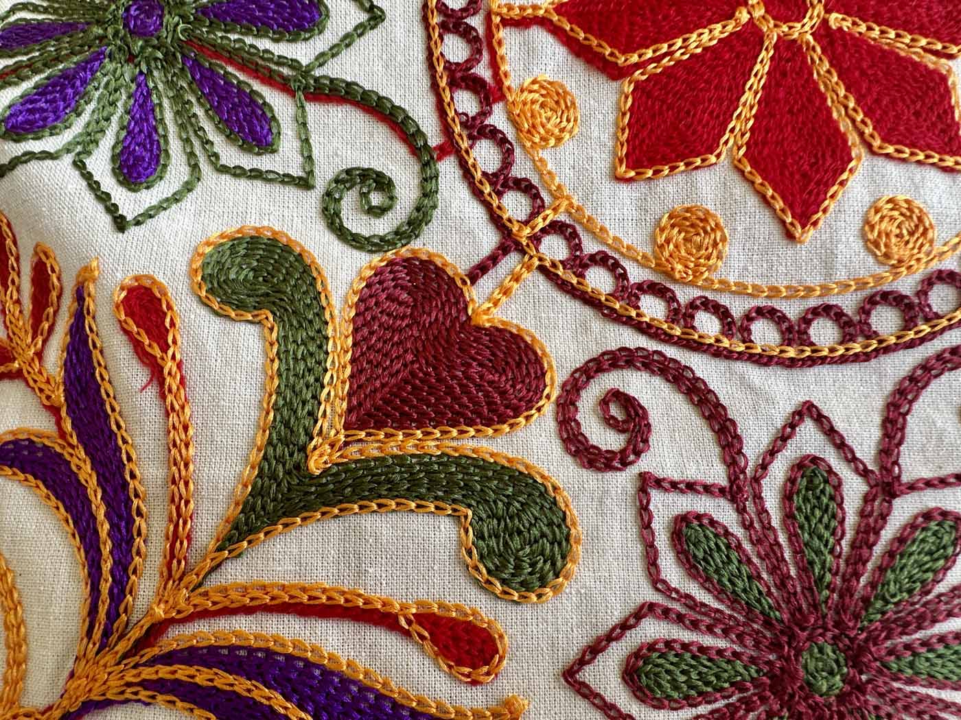 Khadi Cotton Pillow Cases — Elephants & Flowers (Set of 2) — photo 7