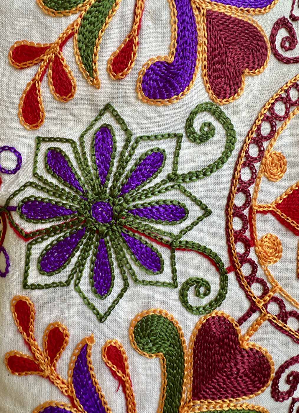 Khadi Cotton Pillow Cases — Elephants & Flowers (Set of 2) — photo 9