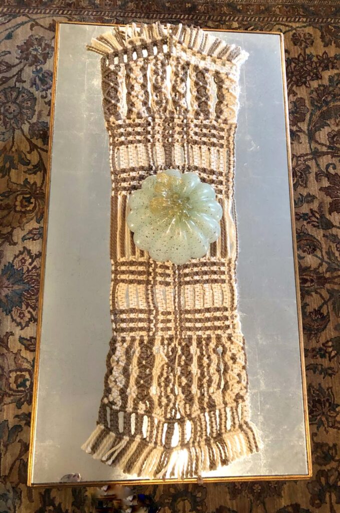 Macramé Wall Hanging — Brown + Beige — photo 1