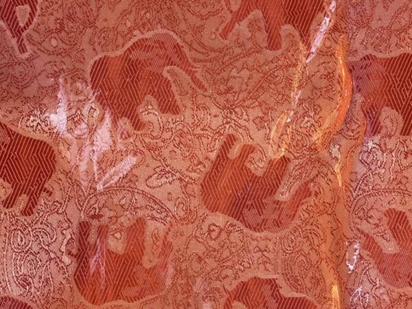 Thai Silk Elephant Scarf — Coral — photo 7